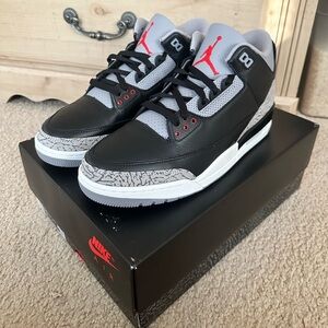 Sz11 Air Jordan 3 Retro OG 2024 Black Cement